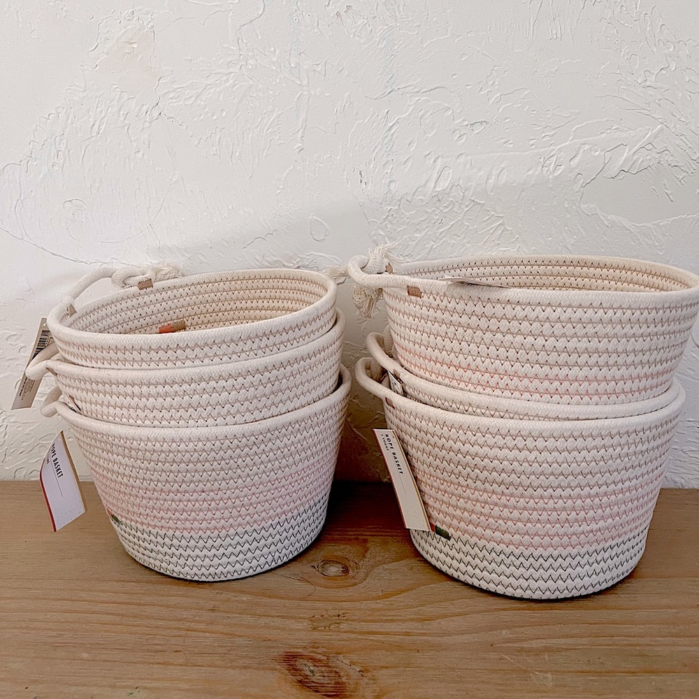 Target bullseye rope baskets
